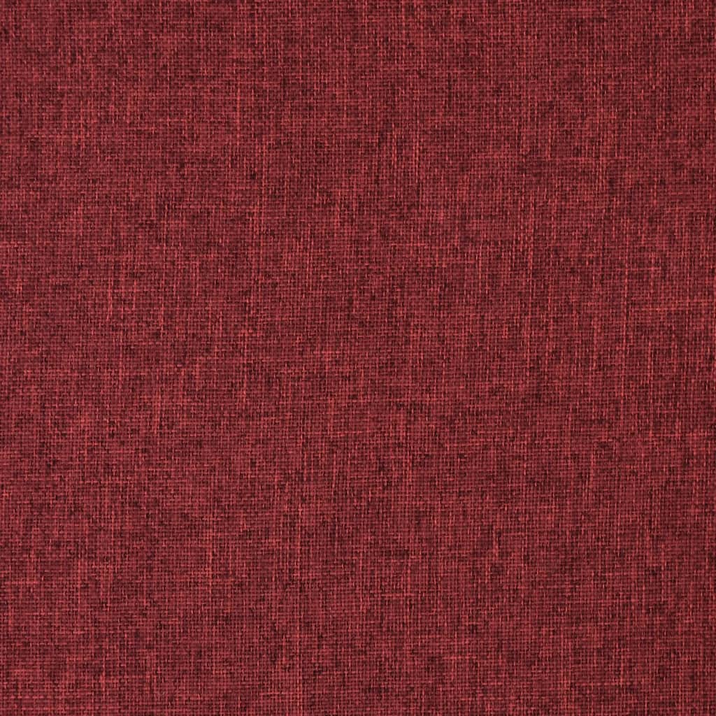 vidaXL Otočná podlahová stolička vínovo-červená látka