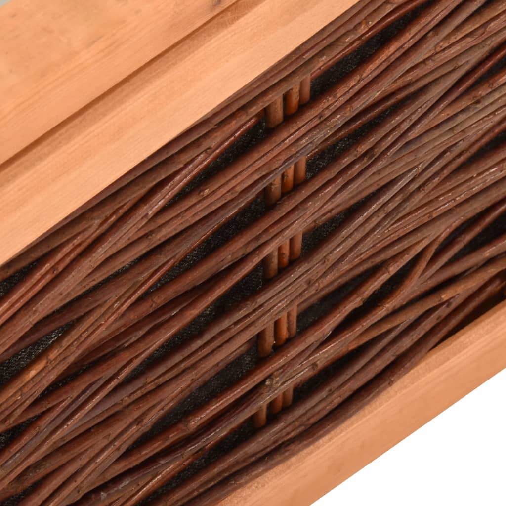 vidaXL Skleník 60x80x45 cm masívne borovicové drevo a vŕba