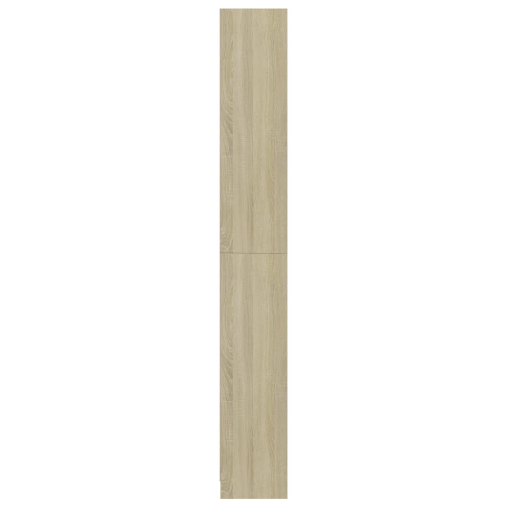 vidaXL Knižnica, 5 políc, dub sonoma 80x24x175 cm, kompozitné drevo