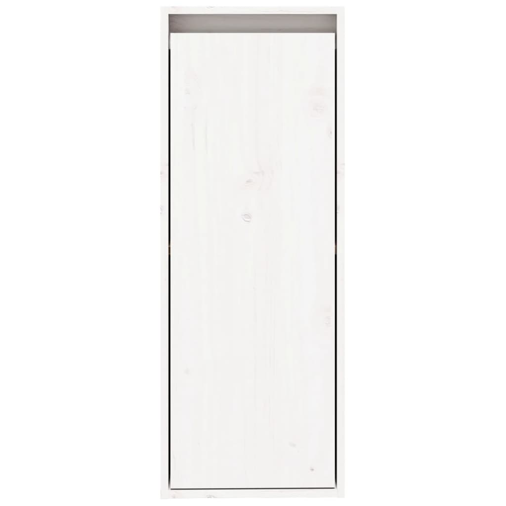 vidaXL Nástenné skrinky 2 ks biele 30x30x80 cm masívna borovica