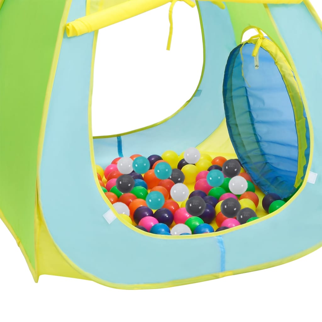 vidaXL Detský stan na hranie s 350 loptičkami viacfarebný