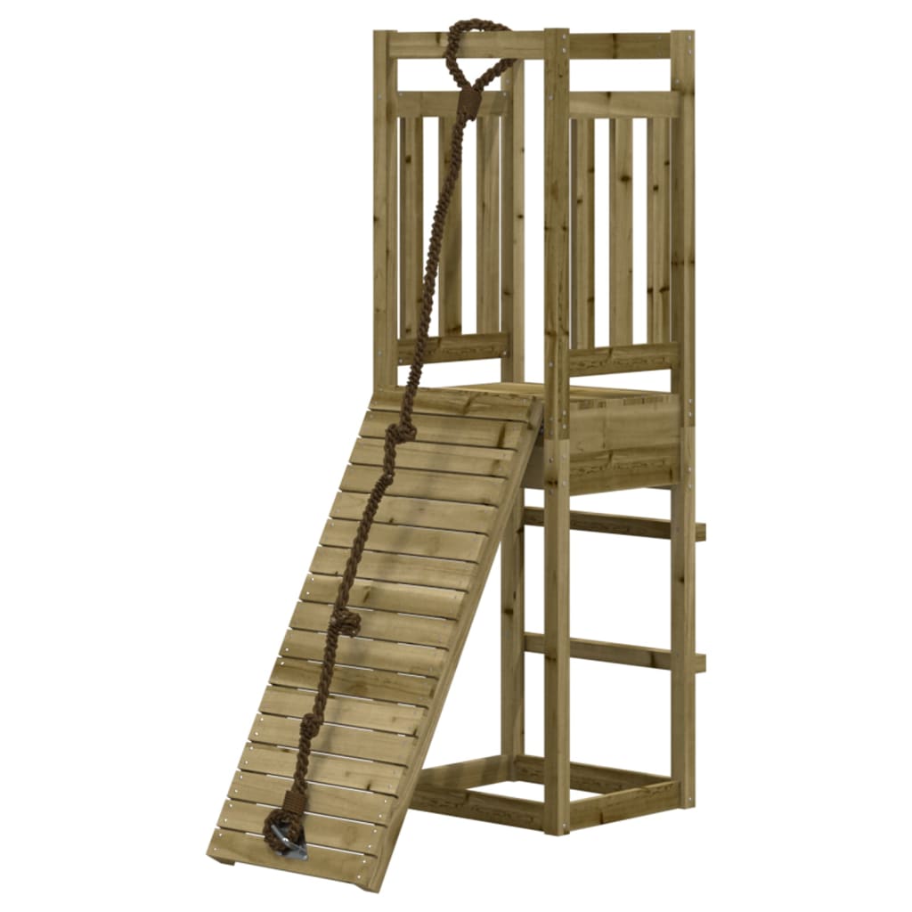 vidaXL Hrací domček s lezeckou stenou impregnované drevo borovica