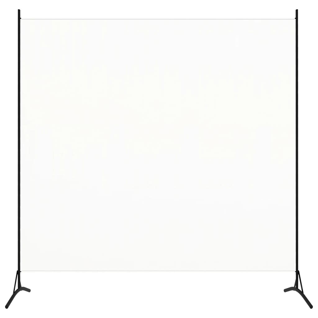 vidaXL Paraván s 1 panelom, krémovo biely 175x180 cm