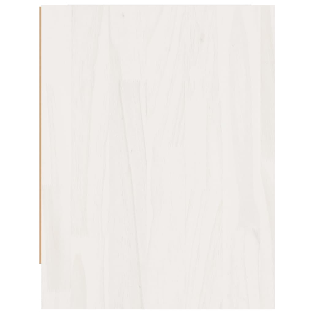vidaXL Nočné stolíky 2 ks biele 40x30,5x40 cm borovicový masív