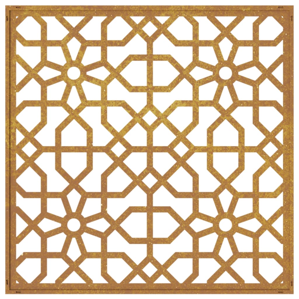 vidaXL Záhradná dekorácia 55x55cm kortenová oceľ maurský dizajn