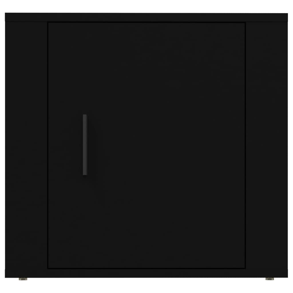 vidaXL Nočný stolík čierny 50x39x47 cm