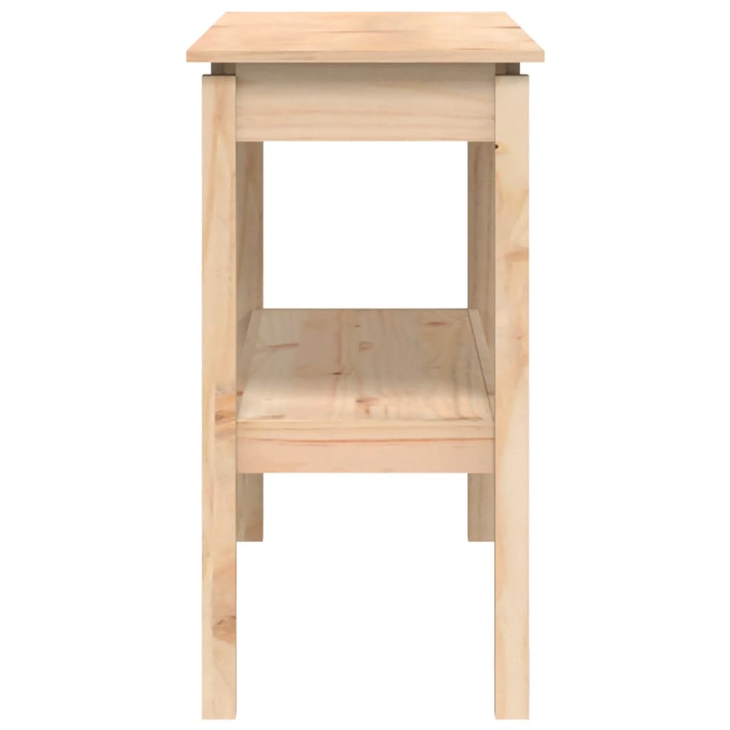 vidaXL Konzolový stolík 110x40x75 cm masívne borovicové drevo