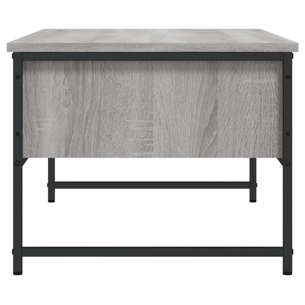 vidaXL Konferenčný stolík sivý sonoma 101x49x39,5 cm kompozitné drevo