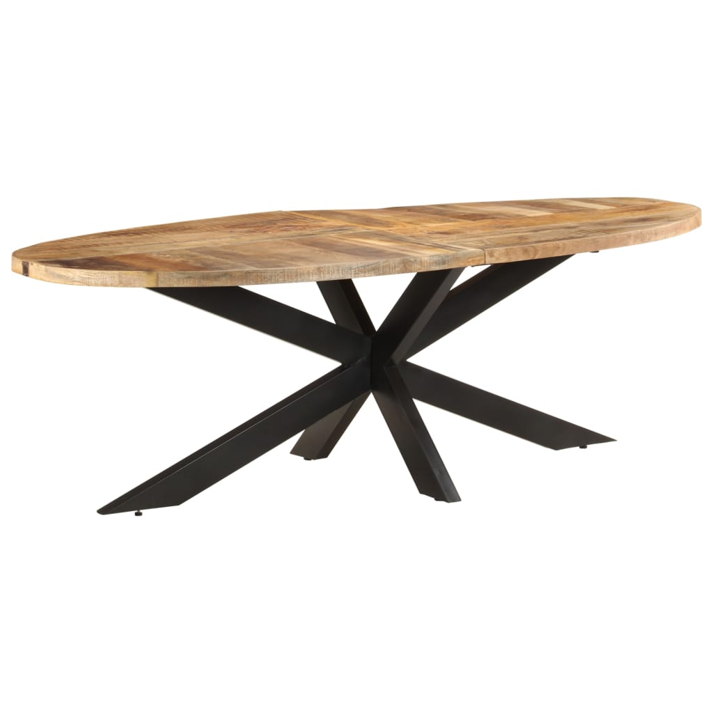 vidaXL Jedálenský stôl 240x100x75 cm surové mangovníkové drevo