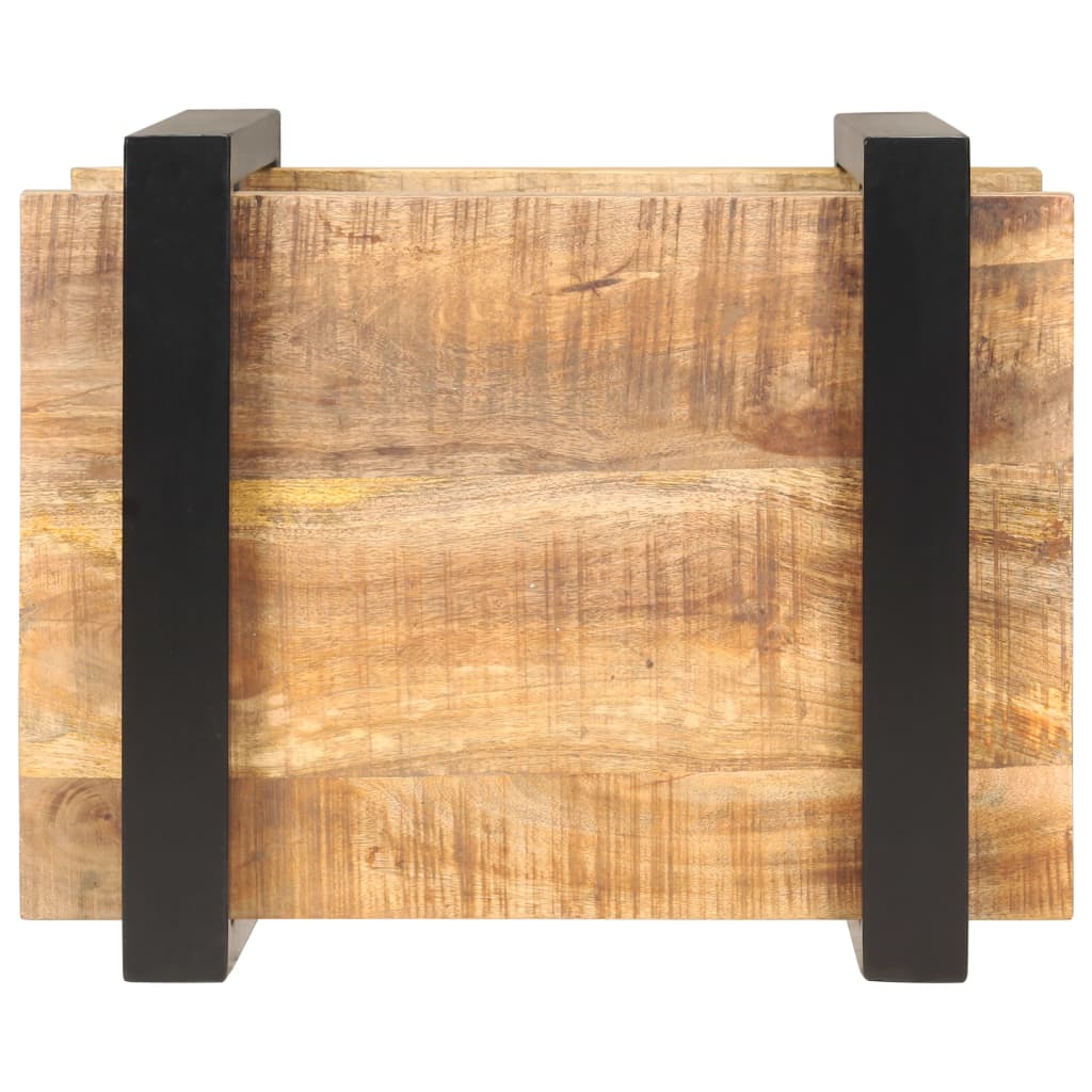vidaXL Nočný stolík 50x40x40 cm surové mangovníkové drevo