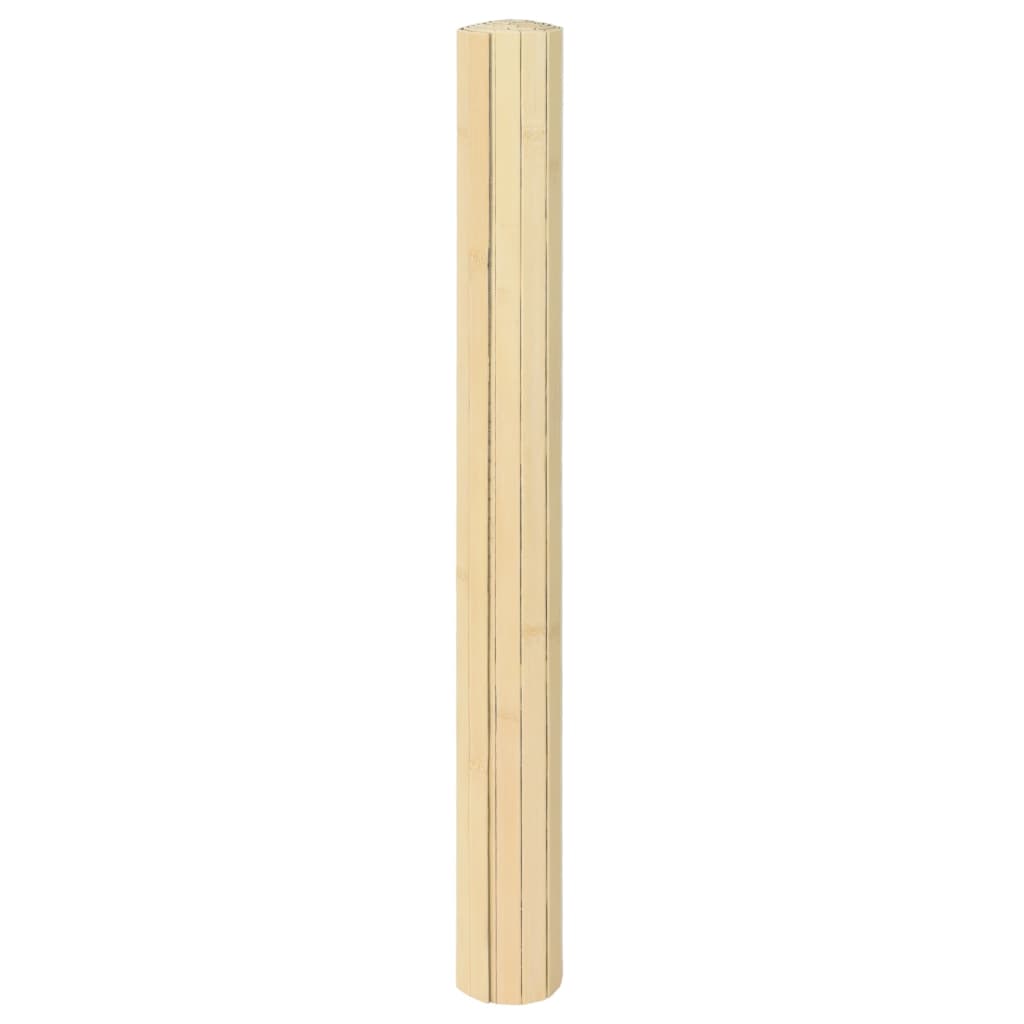 vidaXL Koberec obdĺžnikový bledý prírodný 60x200 cm bambus