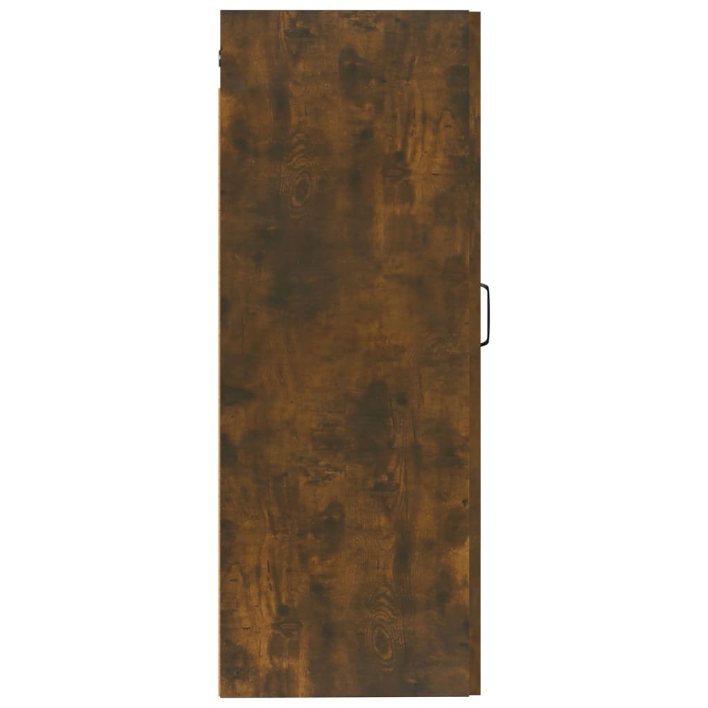 vidaXL Závesná skrinka dymový dub 35x34x90 cm spracované drevo