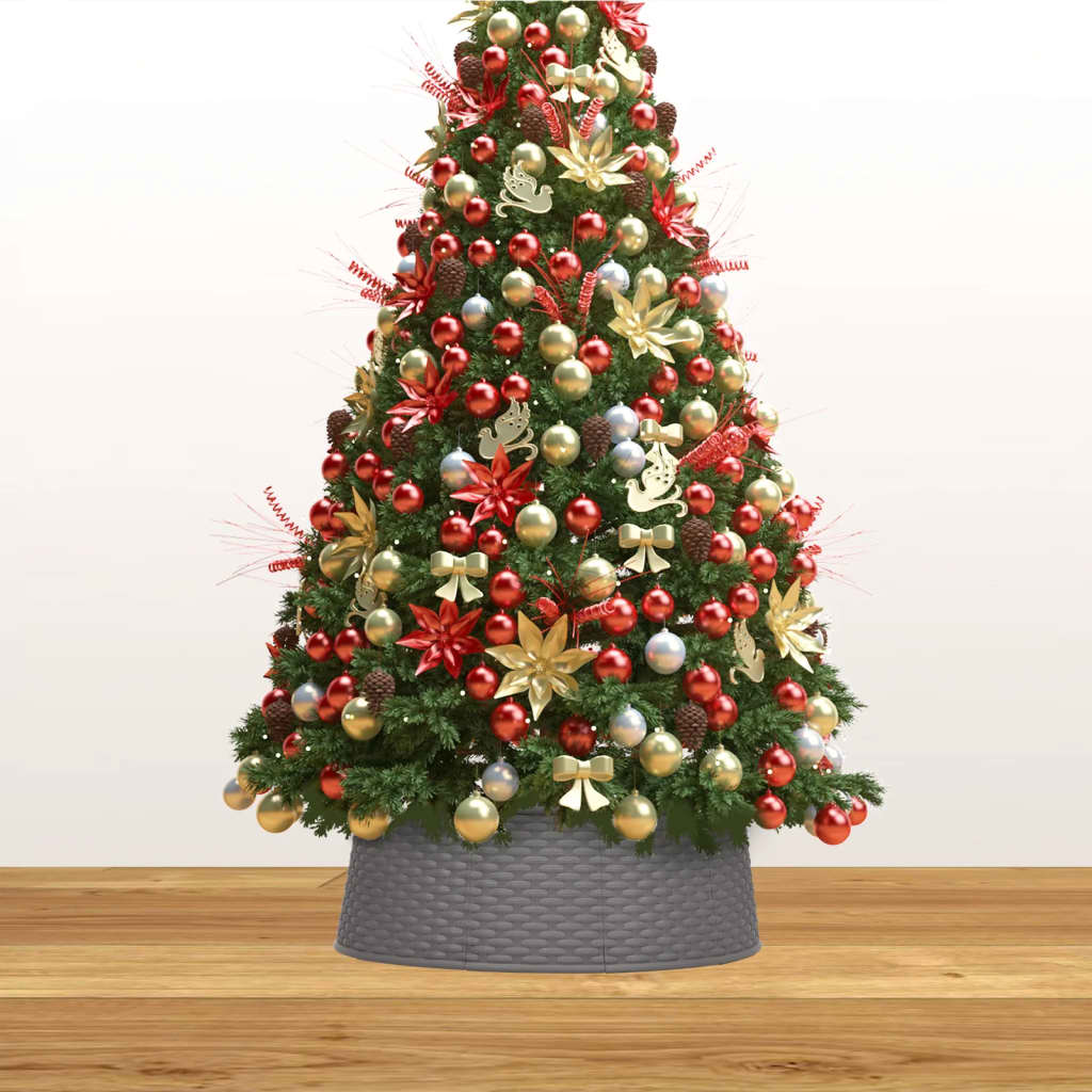vidaXL Spodný kryt na vianočný stromček hnedý Ø 54x19,5 cm