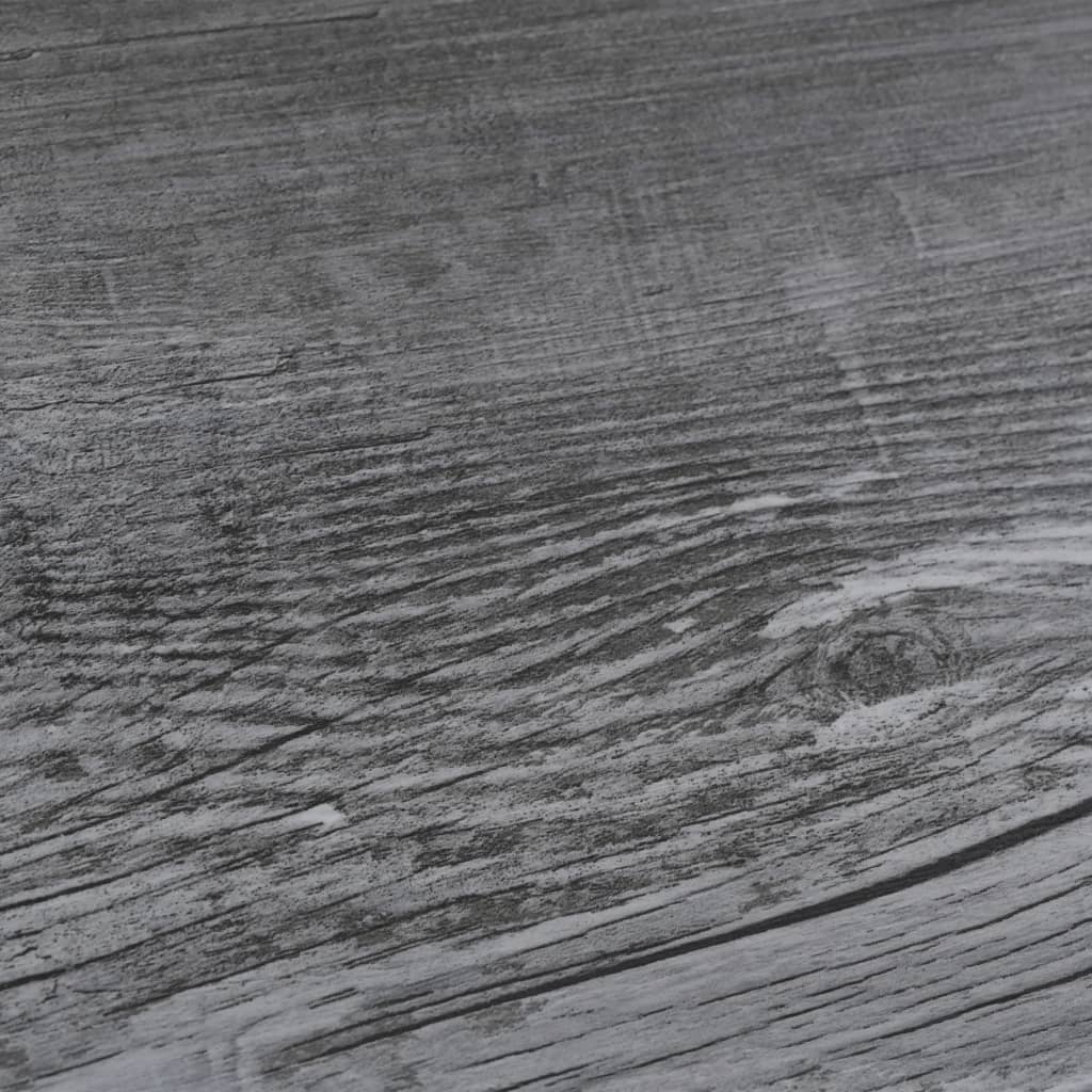 vidaXL Nesamolepiace podlahové dosky, PVC 5,26 m² 2 mm, lesklé sivé