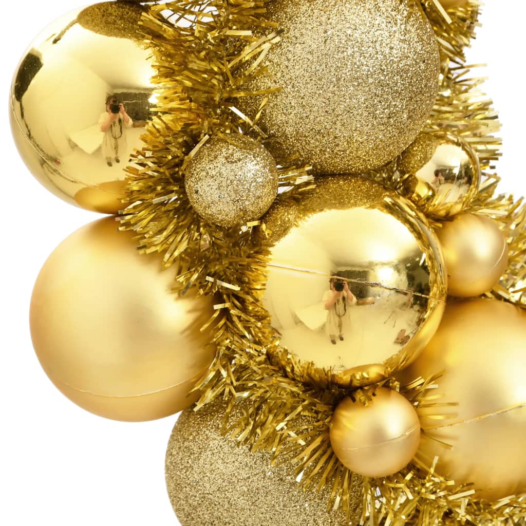 vidaXL Vianočný veniec zlatý 45 cm polystyrén