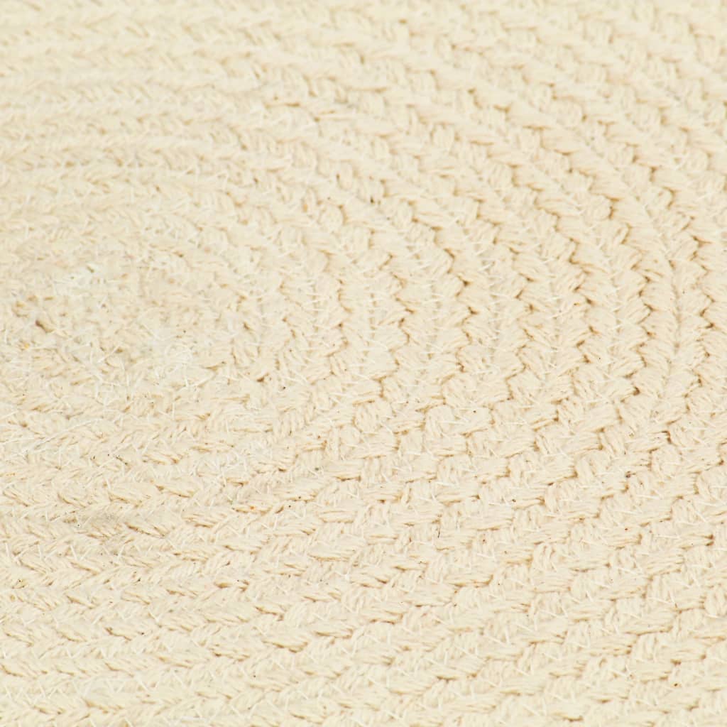 vidaXL Prestierania 4 ks prírodné 38 cm bavlnené okrúhle