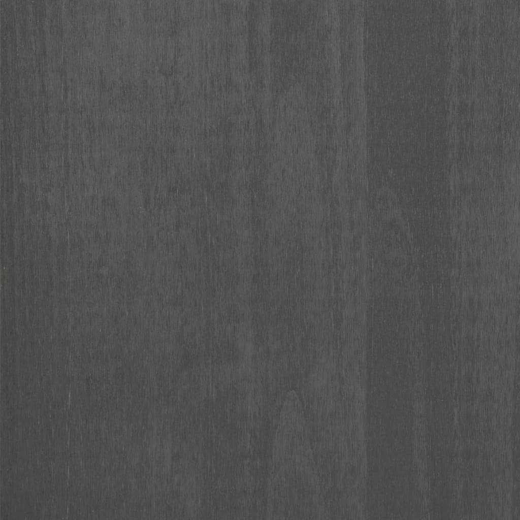 vidaXL Komoda HAMAR, tmavosivá 113x40x80 cm, borovicový masív