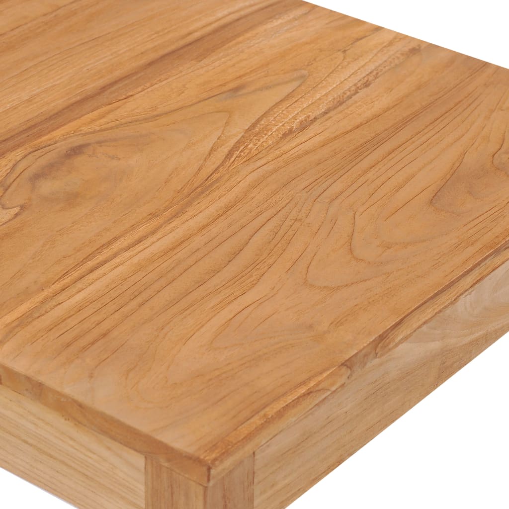 vidaXL Záhradný barový stôl 60x60x105 cm teakový masív