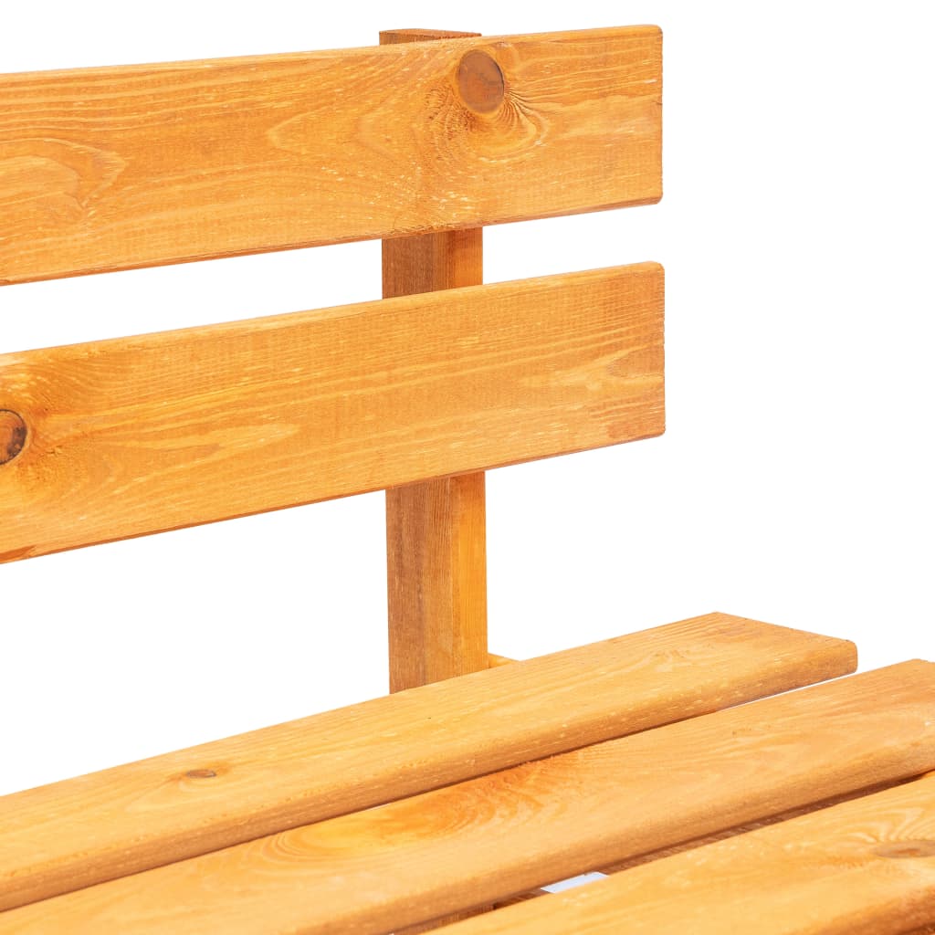 vidaXL Záhradná lavička z paliet, drevo, medovo hnedá