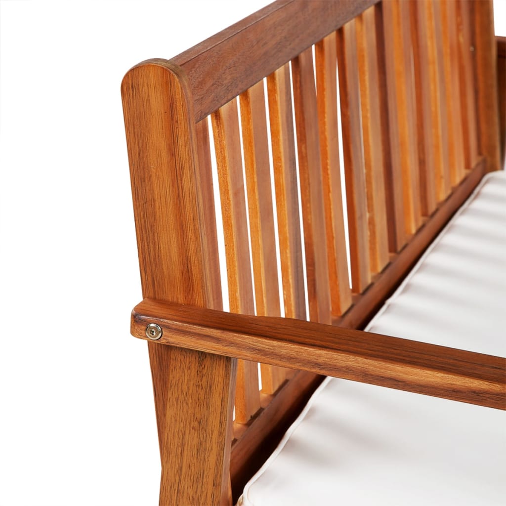 vidaXL lavička na sedenie s úložným priestorom z agátového dreva
