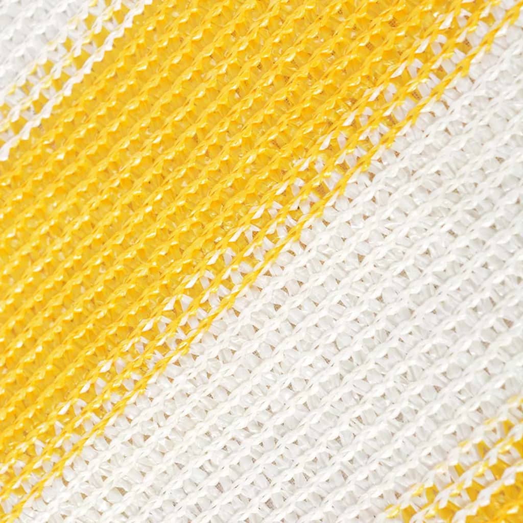 vidaXL Balkónová markíza z HDPE, 75x400 cm, žlto-biela