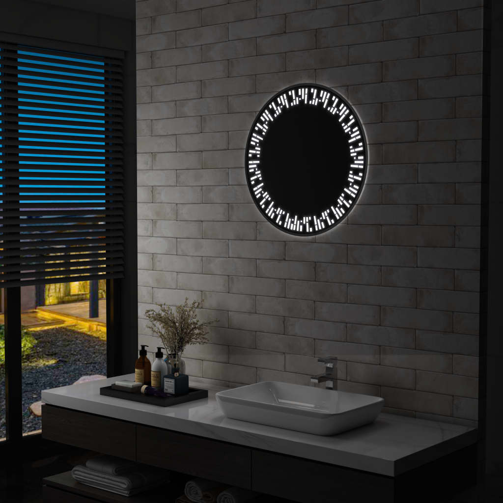 vidaXL Kúpeľňové zrkadlo s LED osvetlením 60 cm