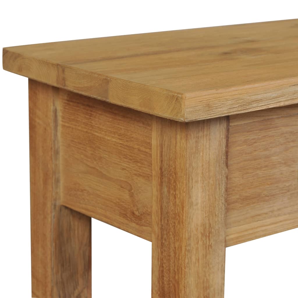 vidaXL Konzolový stolík z masívneho teakového dreva, 120x30x80 cm