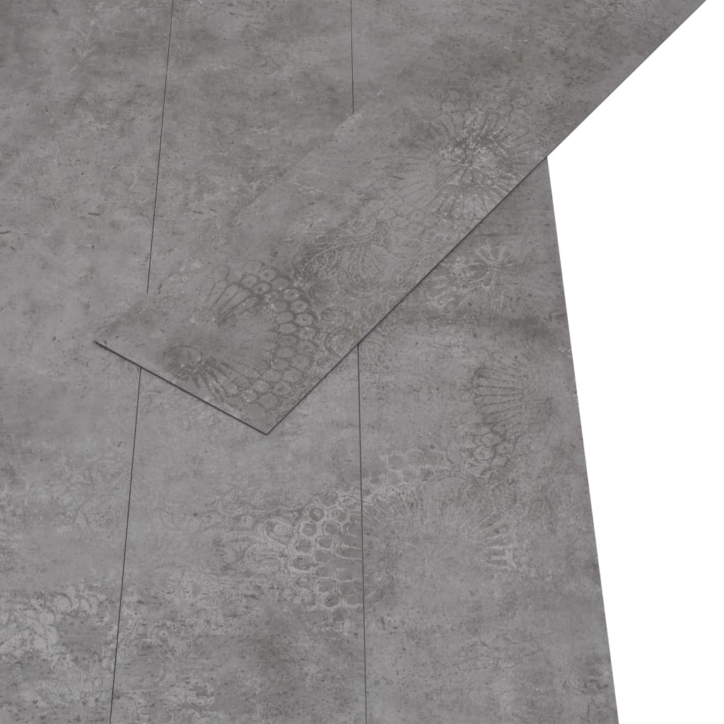 vidaXL Samolepiace podlahové dosky z PVC 5,21 m² 2 mm betónové sivé