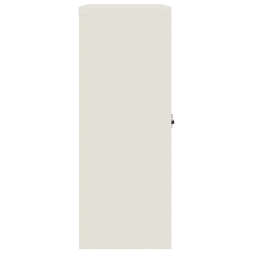 vidaXL Kartotéka biela 90x40x105 cm oceľová