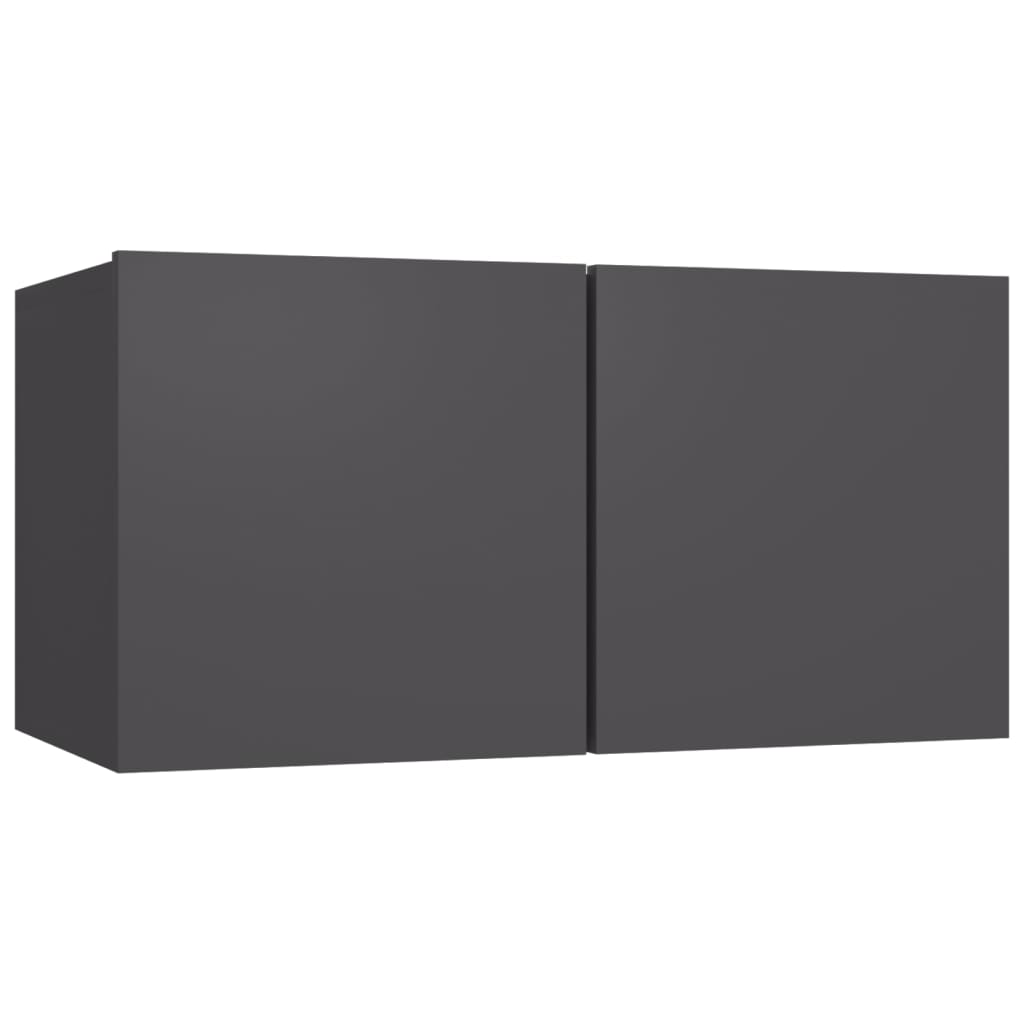 vidaXL 6-dielna súprava TV skriniek sivá drevotrieska