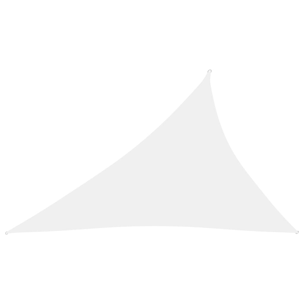 vidaXL Tieniaca plachta, oxford, trojuholníková 3x4x5 m, biela