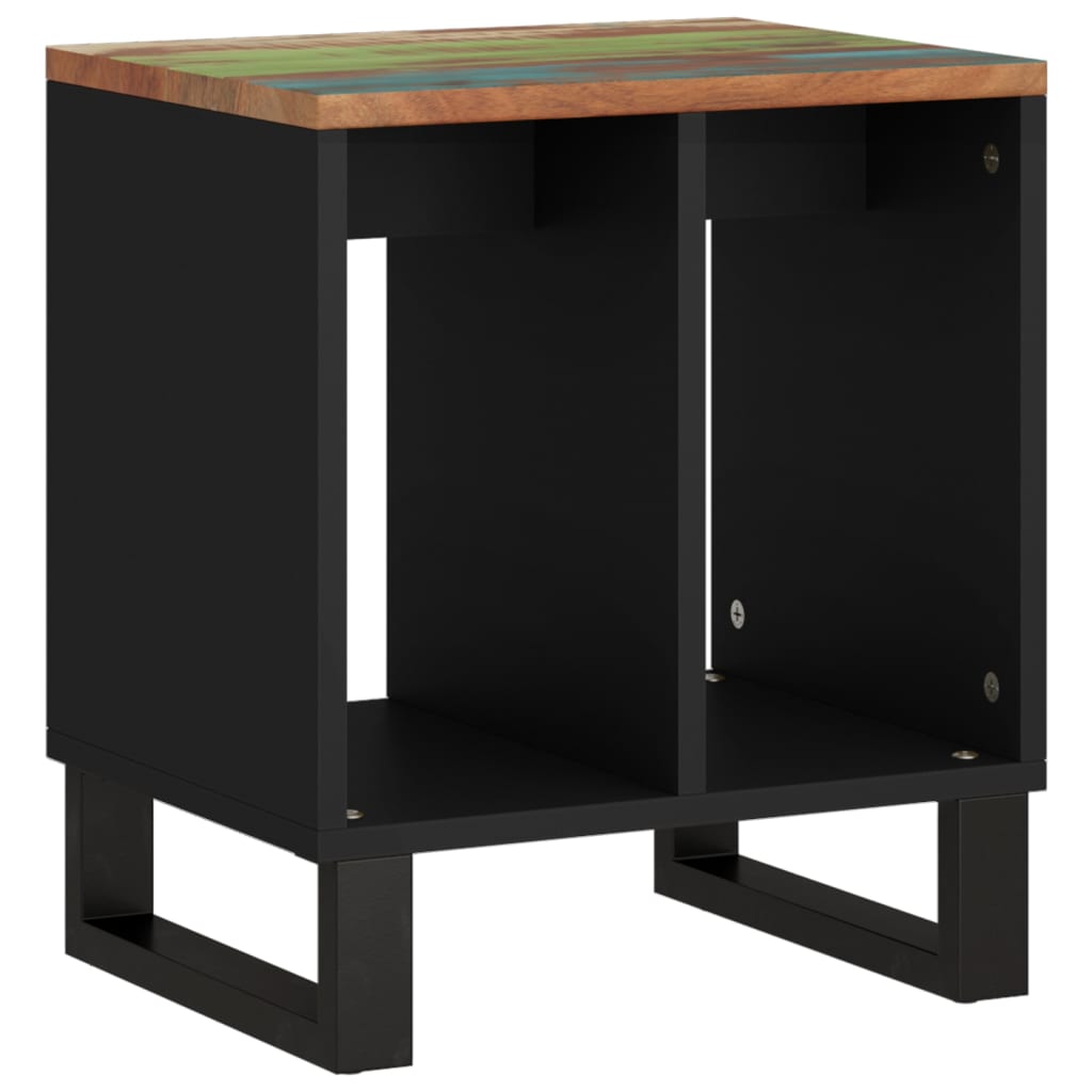 vidaXL Príručný stolík 40x31x46 cm, akáciový masív a kompozitné drevo