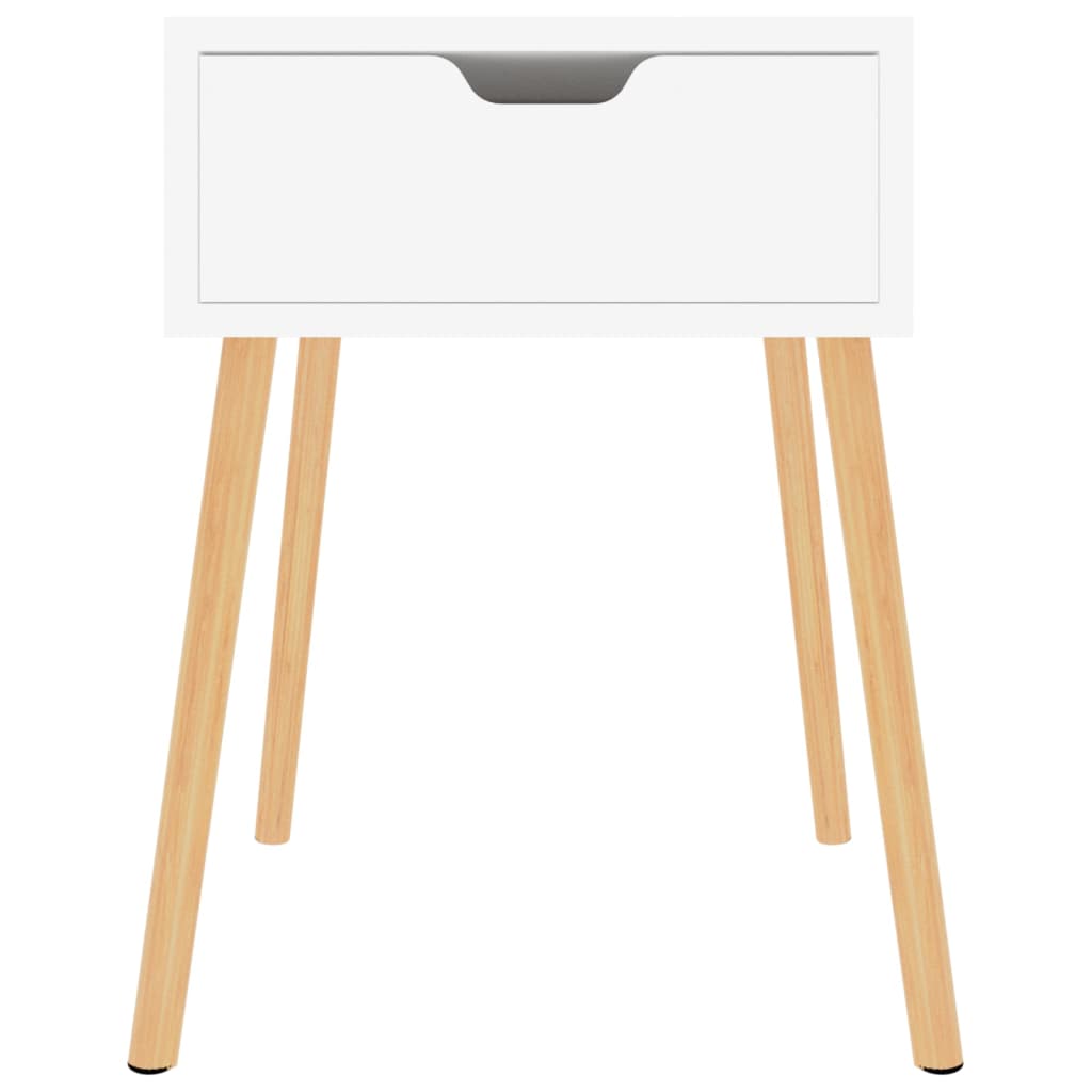 vidaXL Nočný stolík biely 40x40x56 cm drevotrieska