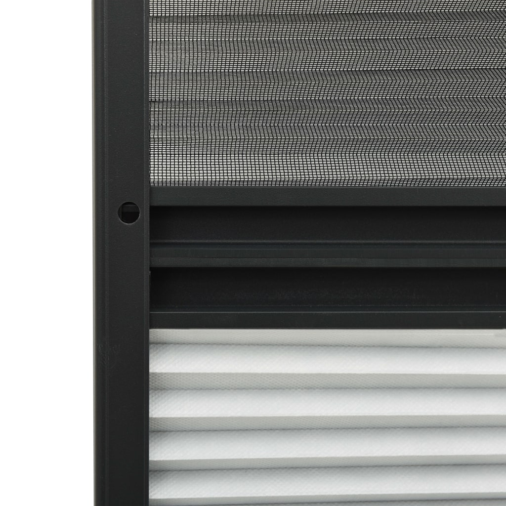 vidaXL Plisovaná okenná sieťka proti hmyzu s roletou, hliník 80x120 cm