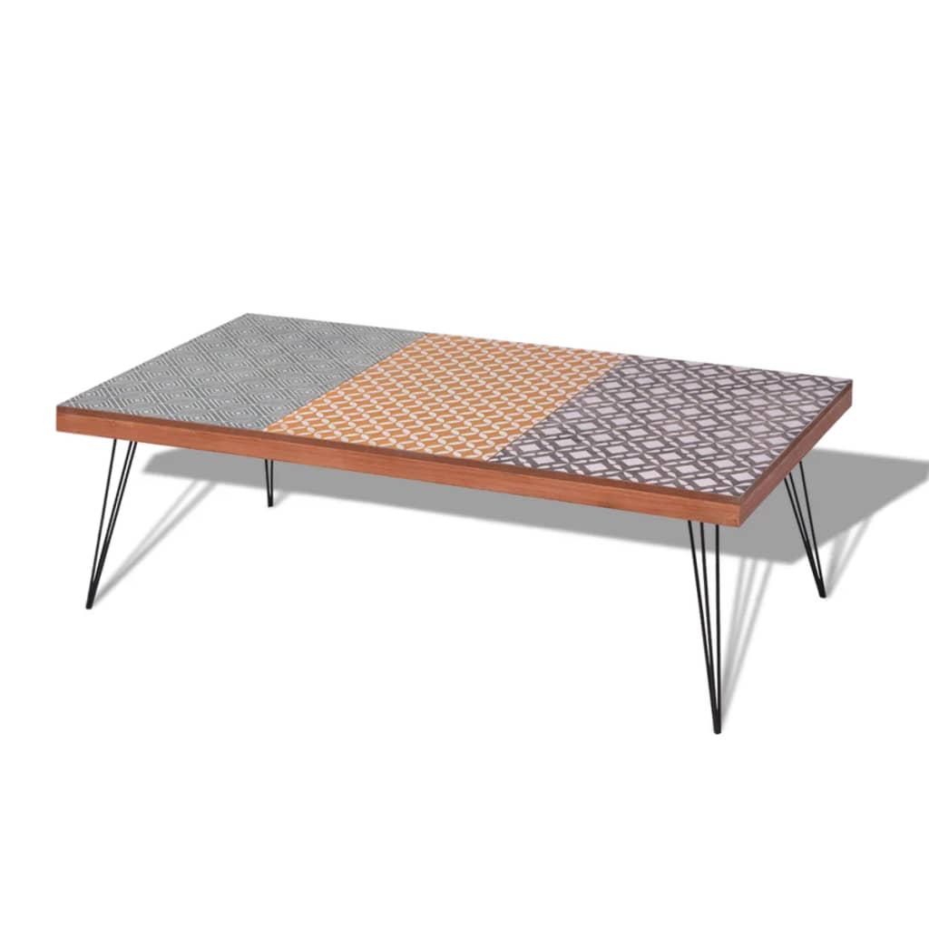 vidaXL Konferenčný stolík, 120x60x38 cm, hnedý