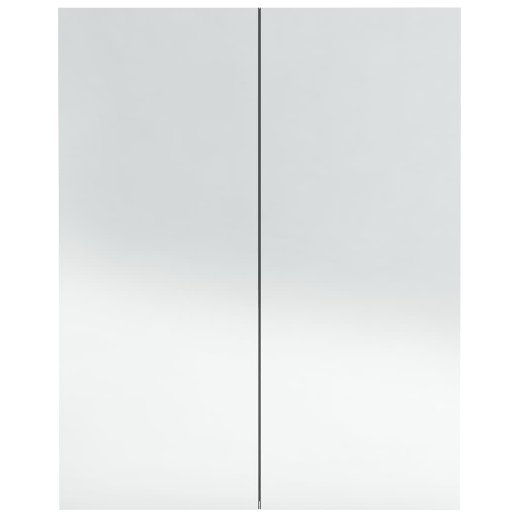vidaXL Kúpeľňová zrkadlová skrinka 60x15x75 cm MDF antracitová
