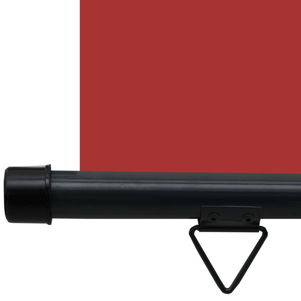 vidaXL Bočná markíza na balkón 140x250 cm, červená