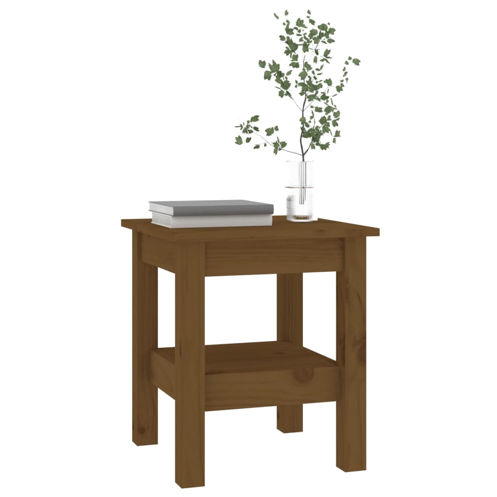 vidaXL Konferenčný stolík medovo-hnedý 35x35x40 cm borovicový masív