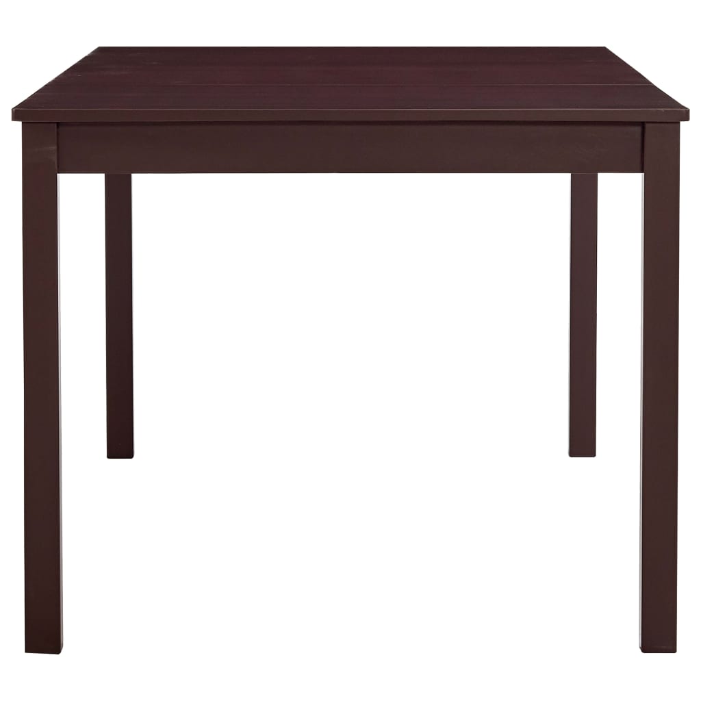 vidaXL Jedálenský stôl, tmavohnedý 180x90x73 cm, borovicové drevo