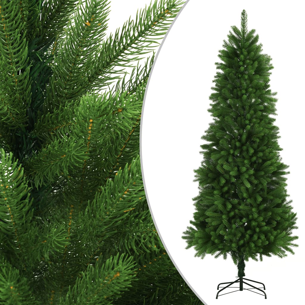vidaXL Osvetlený umelý vianočný stromček 240 cm, zelený