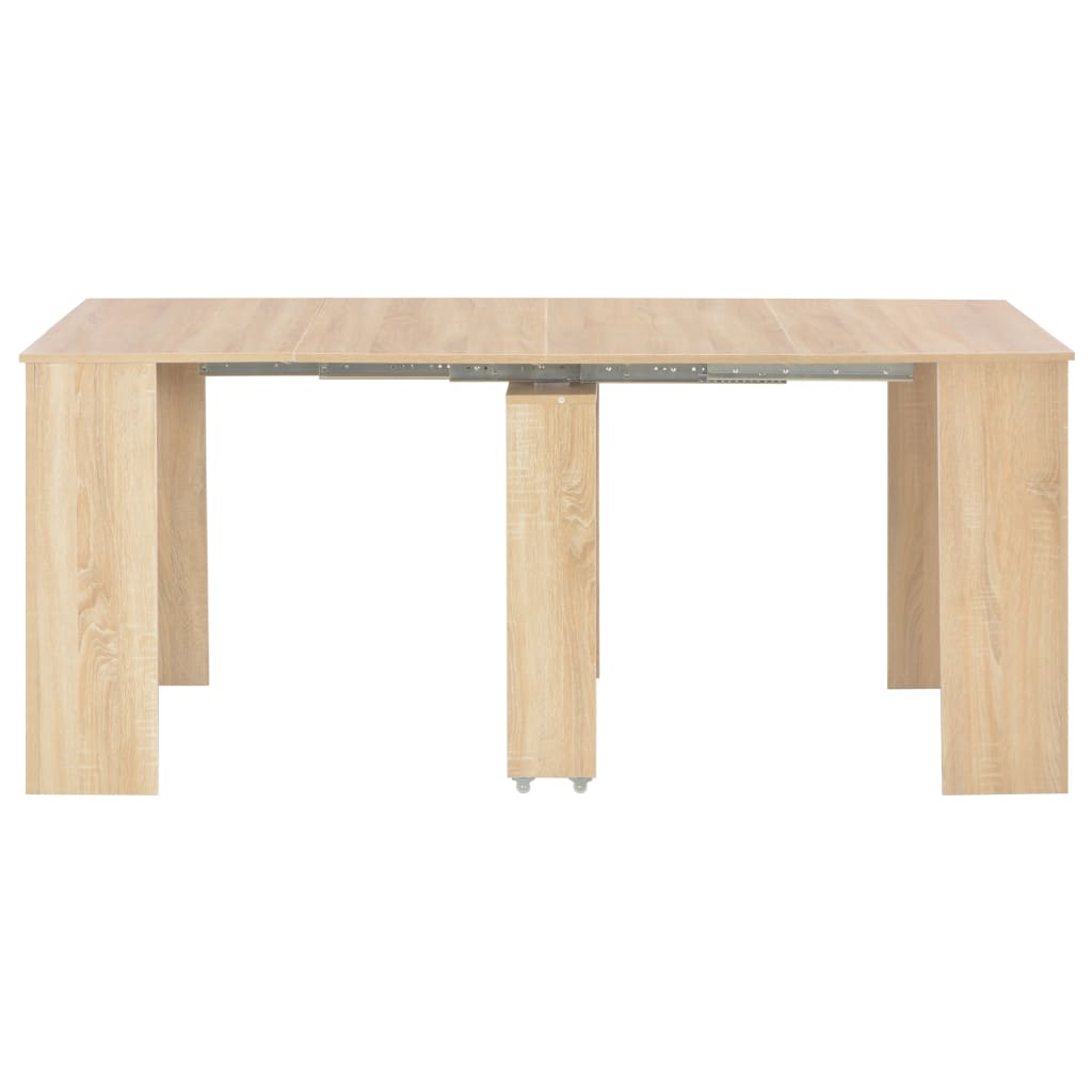 vidaXL Rozťahovací jedálenský stôl farba dubu sonoma 170x90x75 cm