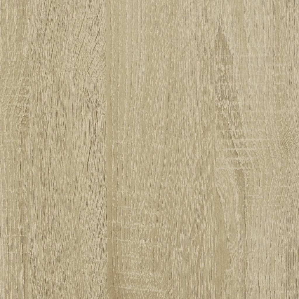 vidaXL Knižnica, dub sonoma 92x30x102 cm, kompozitné drevo a kov