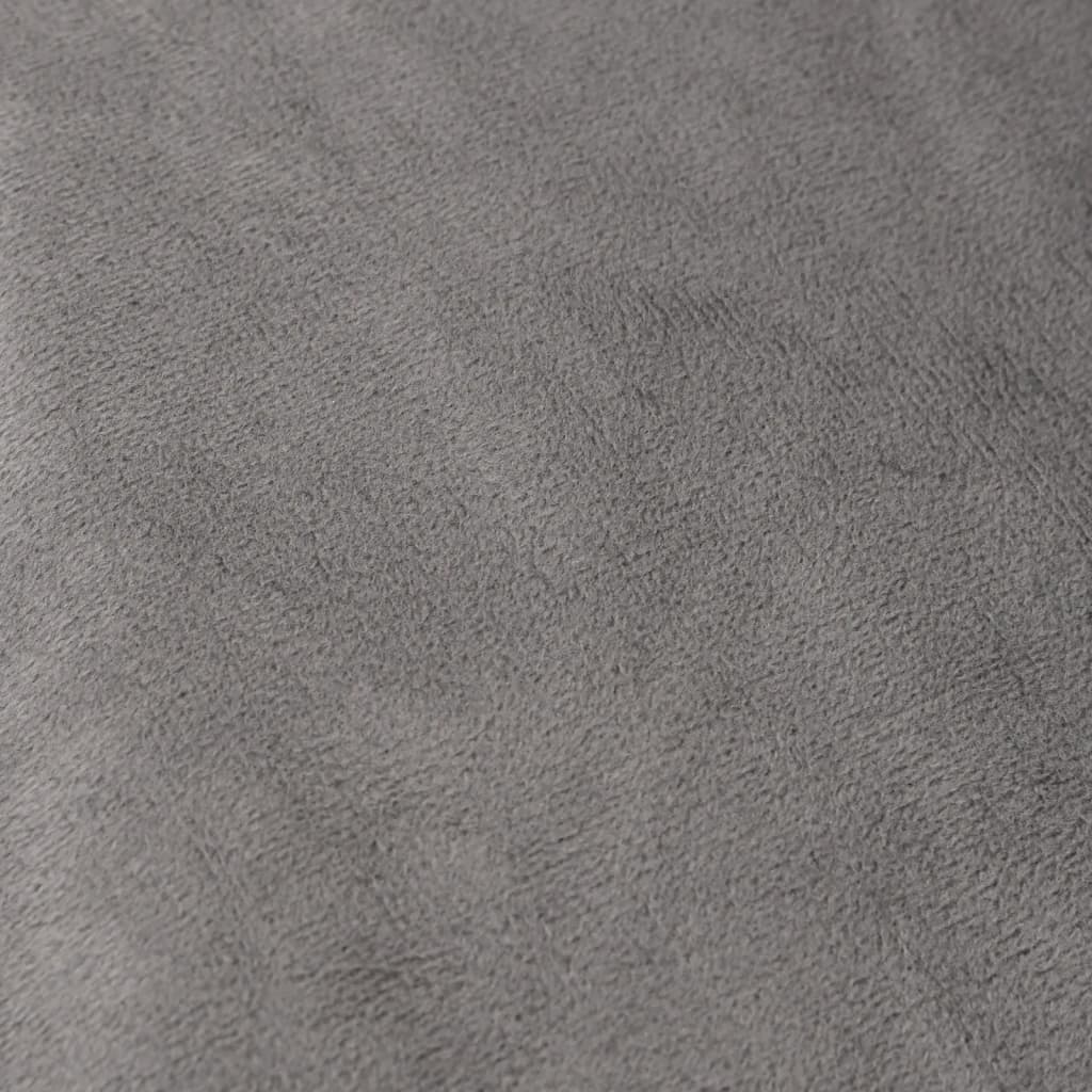 vidaXL Záťažová prikrývka s obliečkou sivá 138x200 cm 10 kg látka