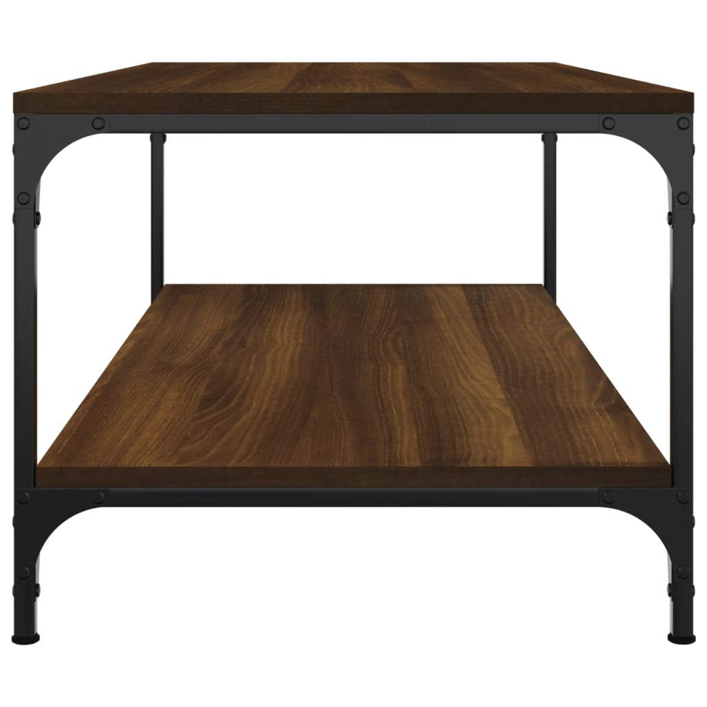 vidaXL Konferenčný stolík hnedý dub 80x50x40 cm spracované drevo