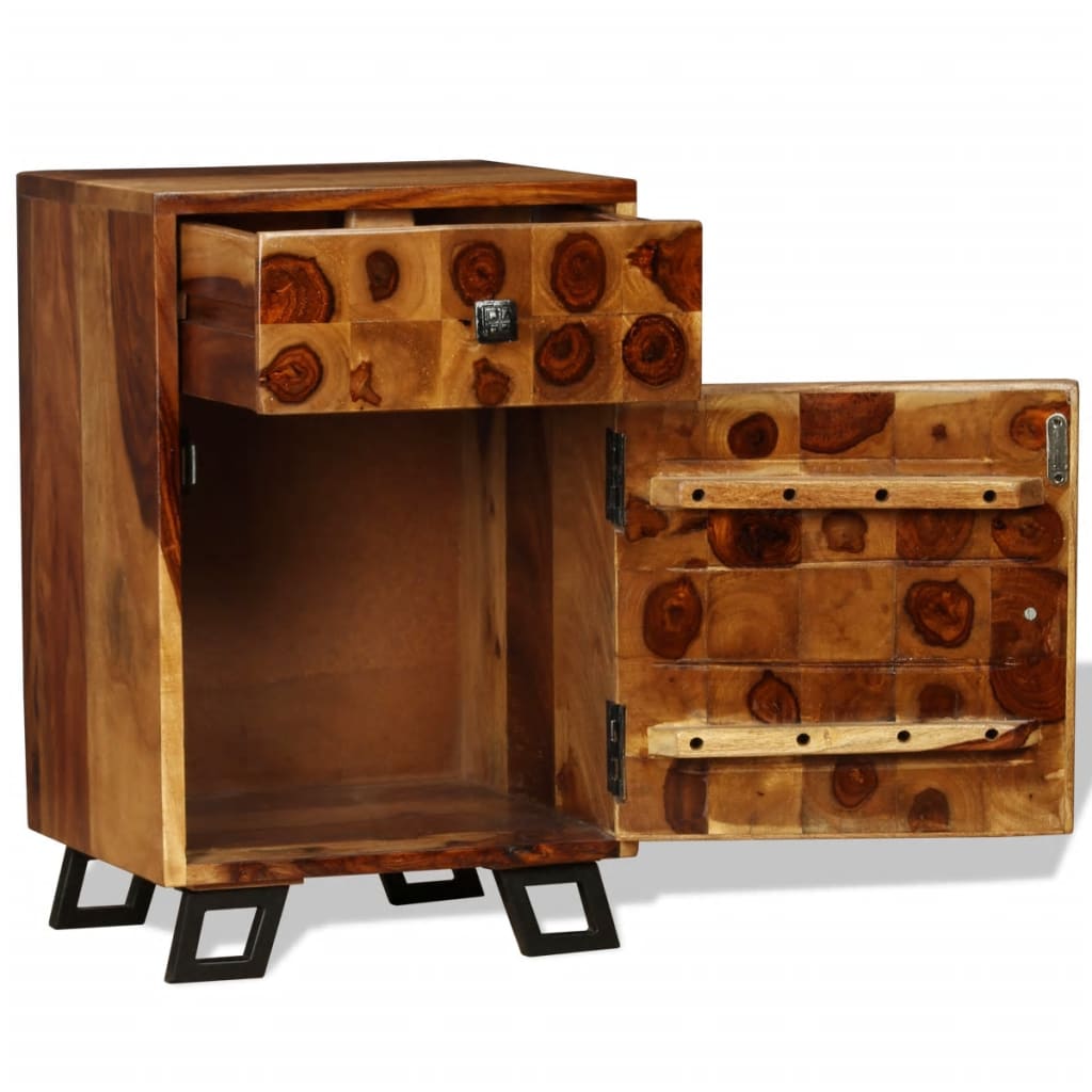 vidaXL Nočný stolík zo sheeshamového dreva, 37x30x54 cm
