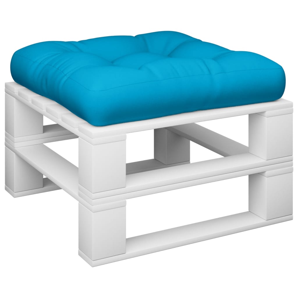 vidaXL Podložka na paletový nábytok, modrá 60x60x12 cm, látka