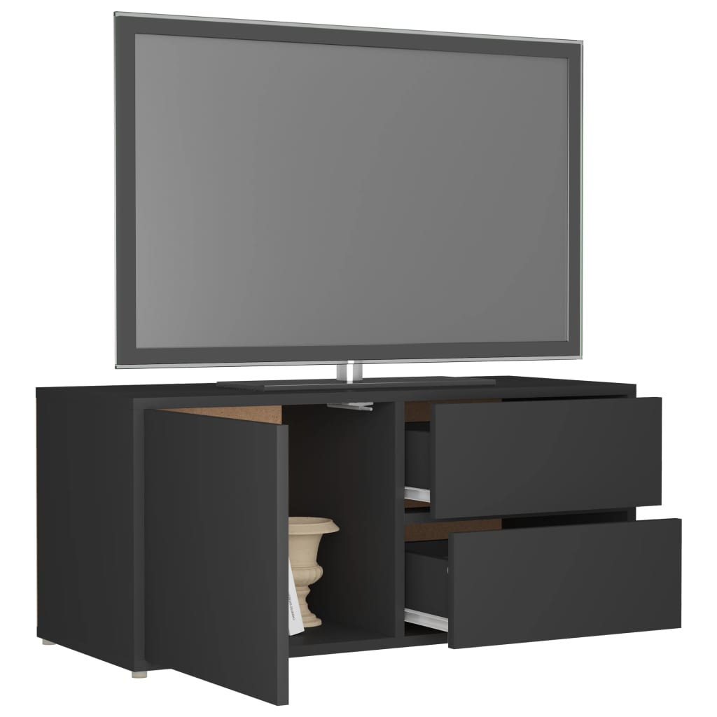 vidaXL TV skrinka, sivá 80x34x36 cm, drevotrieska