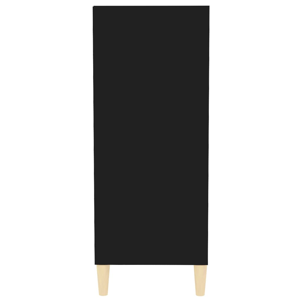 vidaXL Komoda, čierna 57x35x90 cm, kompozitné drevo