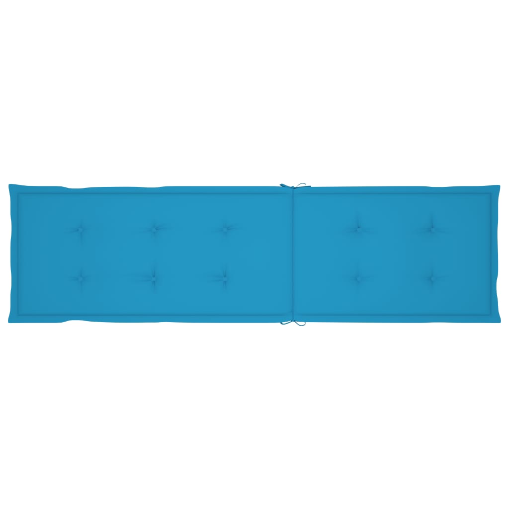 vidaXL Podložka na kreslo na terasu, modrá (75+105)x50x3 cm