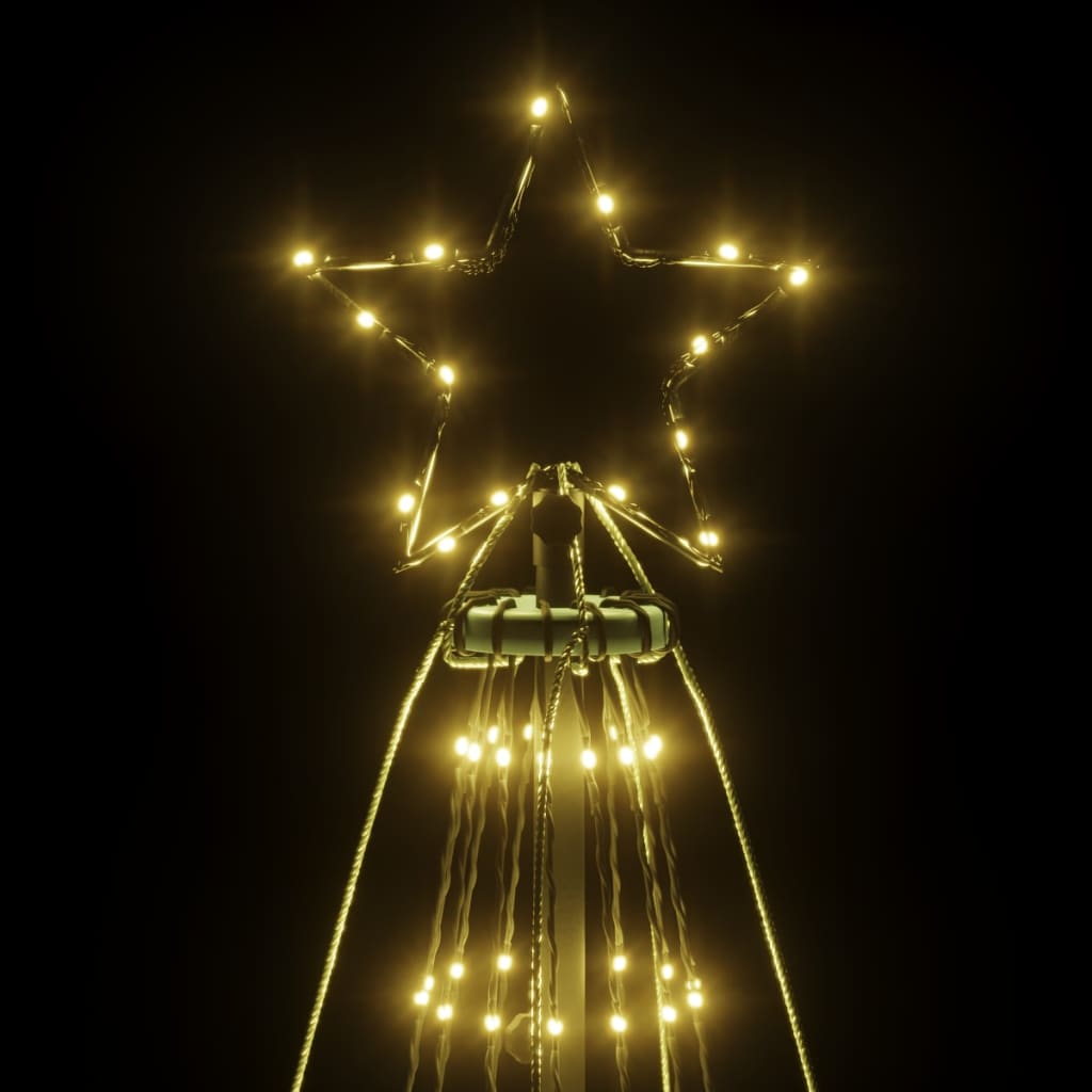 vidaXL Vianočný stromček so špicom 1134 teplých bielych LED 800 cm